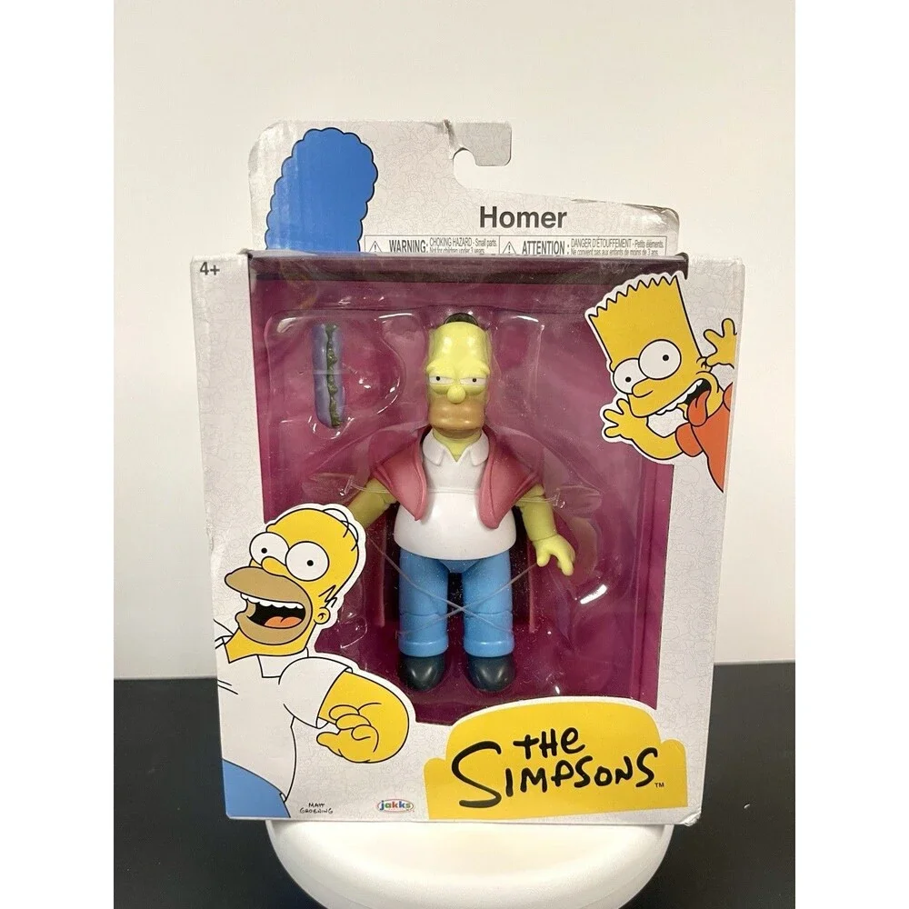 The Simpsons Sick Homer 5” Figure With Sandwich Jakks Pacific Wave 6 Rare Figure